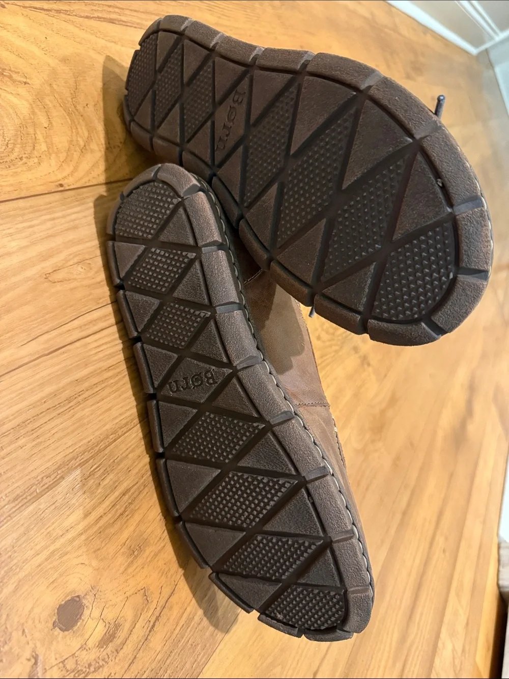 Clarks Brown Leather Boat-Style Lace-Up Shoes
